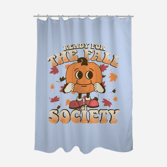 Ready For The Fall of Society-none polyester shower curtain-RoboMega