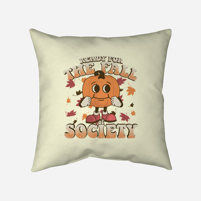 Ready For The Fall of Society-none removable cover w insert throw pillow-RoboMega