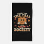 Ready For The Fall of Society-none beach towel-RoboMega