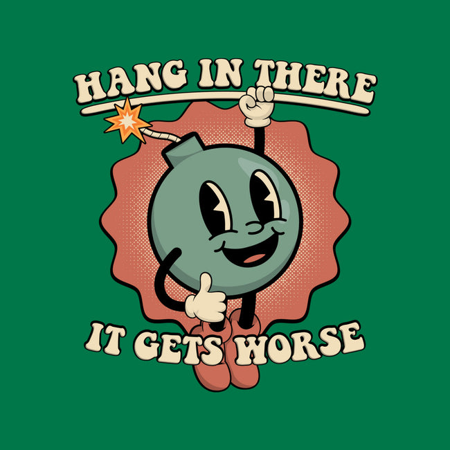 Hang In There-womens off shoulder tee-RoboMega