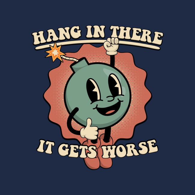 Hang In There-womens fitted tee-RoboMega