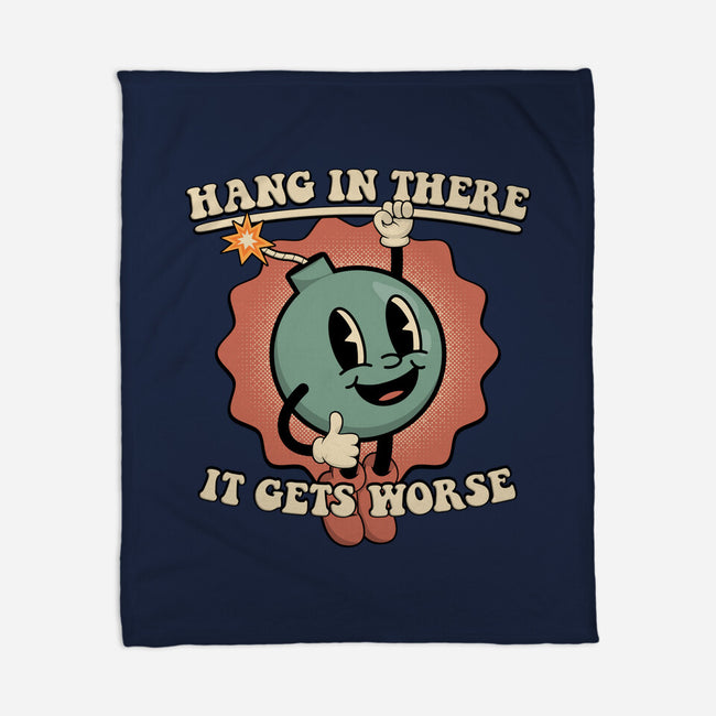 Hang In There-none fleece blanket-RoboMega