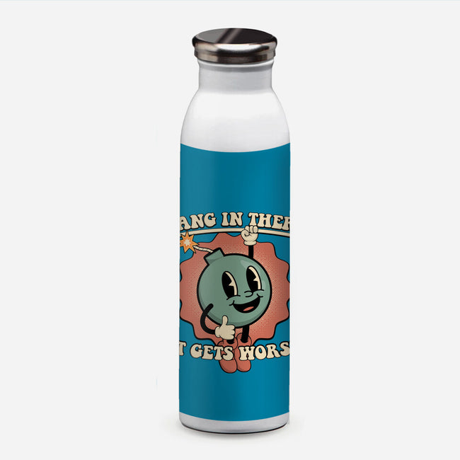 Hang In There-none water bottle drinkware-RoboMega