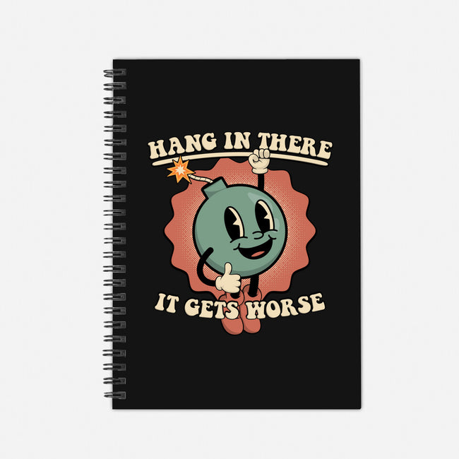 Hang In There-none dot grid notebook-RoboMega