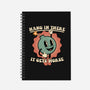 Hang In There-none dot grid notebook-RoboMega