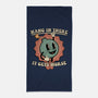 Hang In There-none beach towel-RoboMega