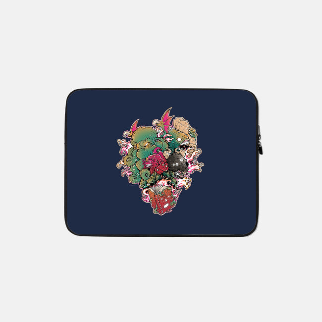 Lovecraftian Nightmare-none zippered laptop sleeve-Fearcheck