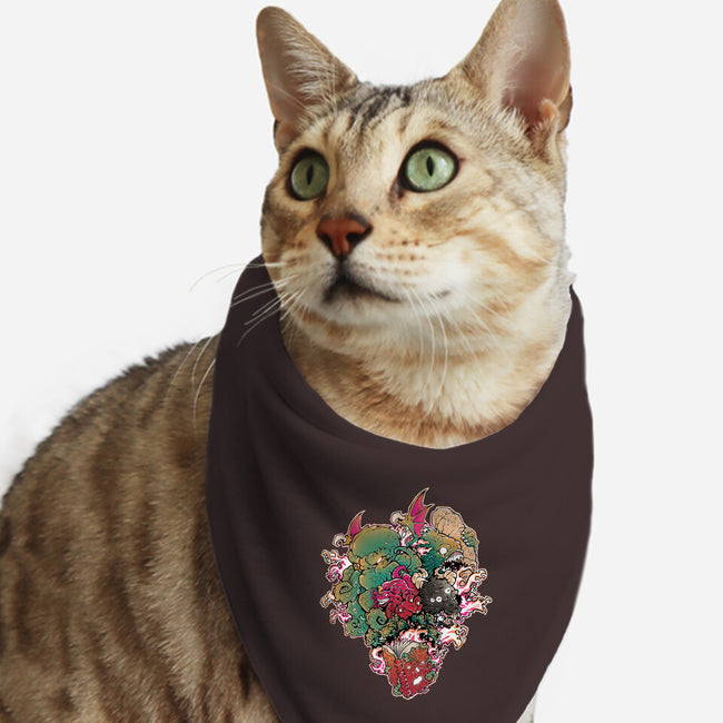 Lovecraftian Nightmare-cat bandana pet collar-Fearcheck
