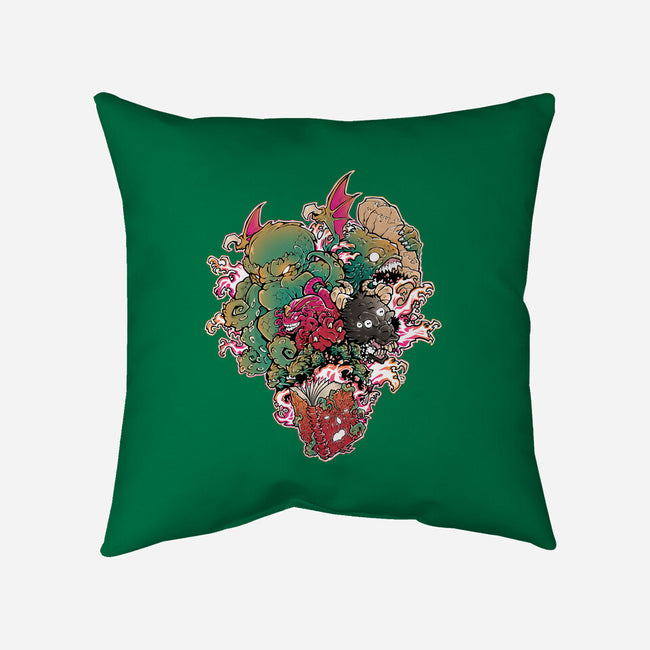 Lovecraftian Nightmare-none non-removable cover w insert throw pillow-Fearcheck