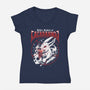 Killer Rabbit-womens v-neck tee-Logozaste