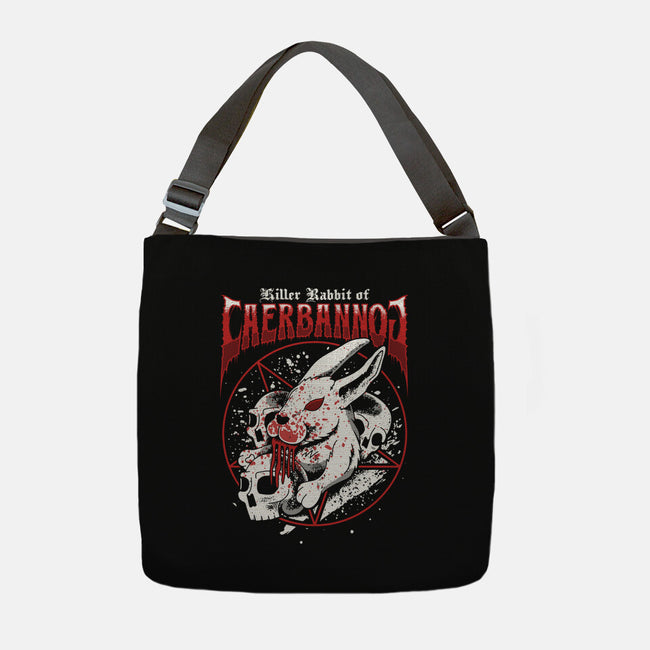 Killer Rabbit-none adjustable tote bag-Logozaste