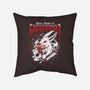 Killer Rabbit-none removable cover w insert throw pillow-Logozaste
