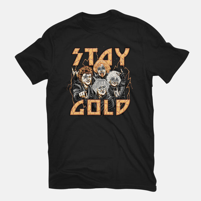 Stay Gold-womens fitted tee-momma_gorilla