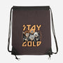 Stay Gold-none drawstring bag-momma_gorilla