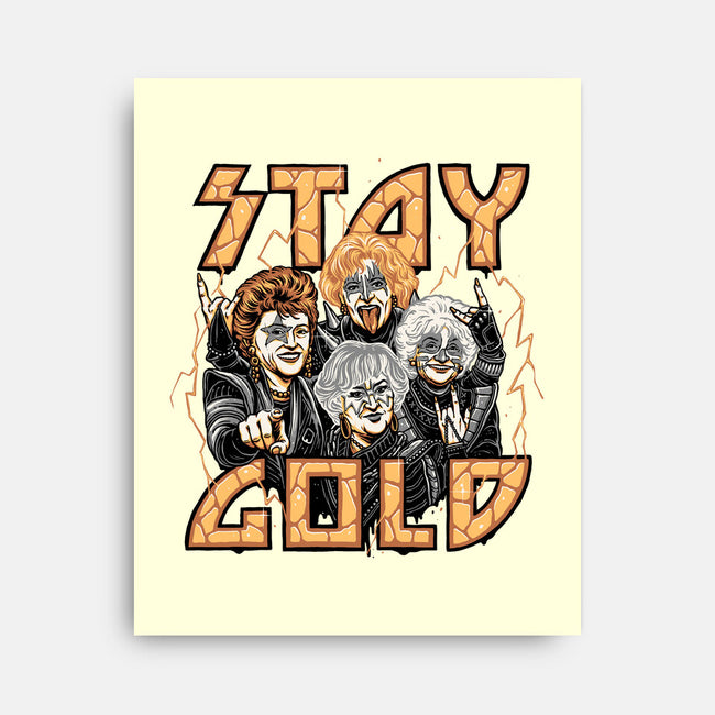Stay Gold-none stretched canvas-momma_gorilla