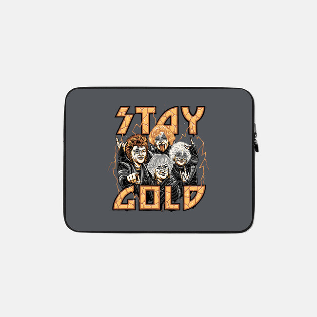 Stay Gold-none zippered laptop sleeve-momma_gorilla