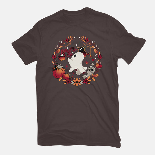 Spooky Wishes-womens basic tee-Snouleaf