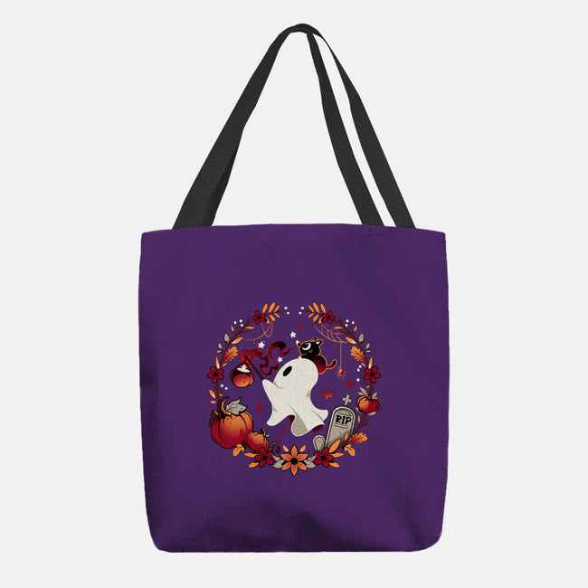 Spooky Wishes-none basic tote bag-Snouleaf