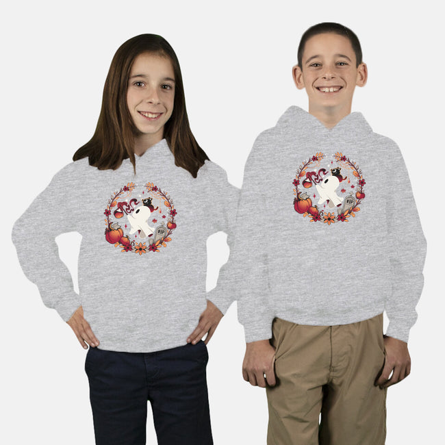 Spooky Wishes-youth pullover sweatshirt-Snouleaf