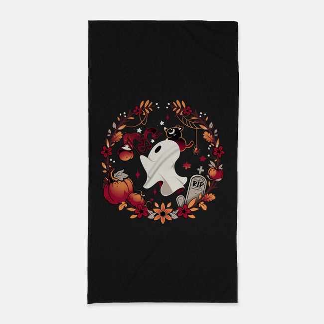 Spooky Wishes-none beach towel-Snouleaf