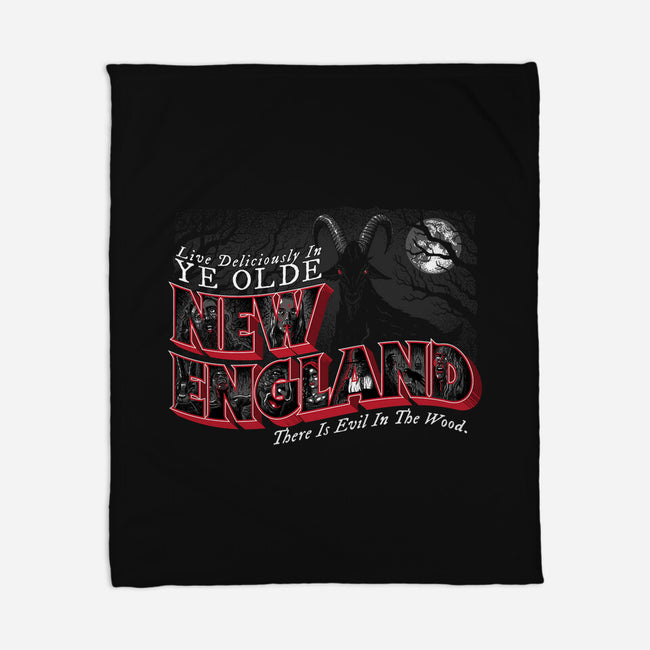 Live Deliciously In Olde New England-none fleece blanket-goodidearyan