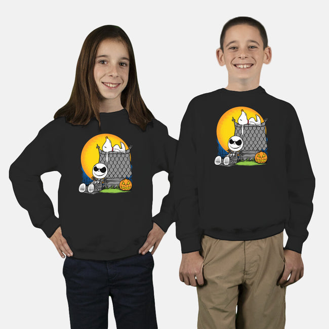 Skellingnuts-youth crew neck sweatshirt-joerawks