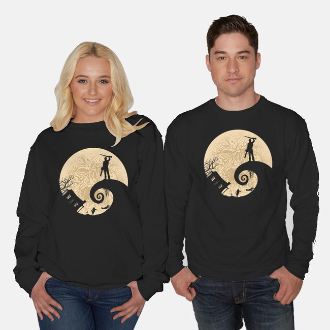 Evil Dead Before Christmas-unisex crew neck sweatshirt-Tronyx79