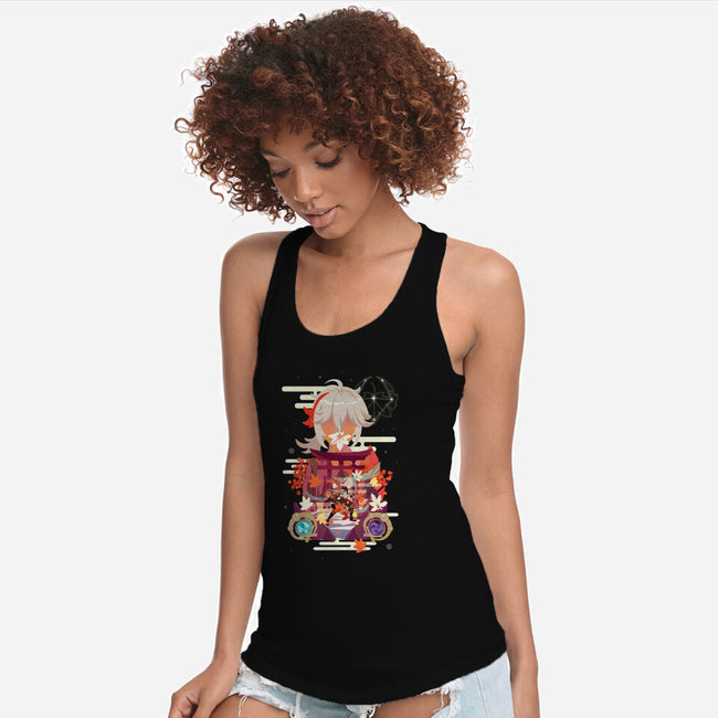 The Wandering Samurai-womens racerback tank-SwensonaDesigns