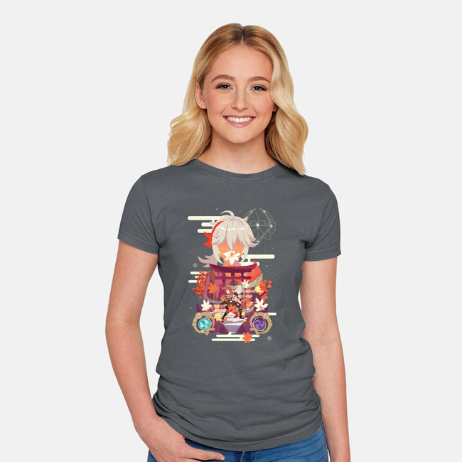 The Wandering Samurai-womens fitted tee-SwensonaDesigns