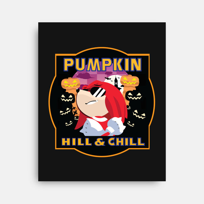 Pumpkin Hill And Chill-none stretched canvas-SwensonaDesigns