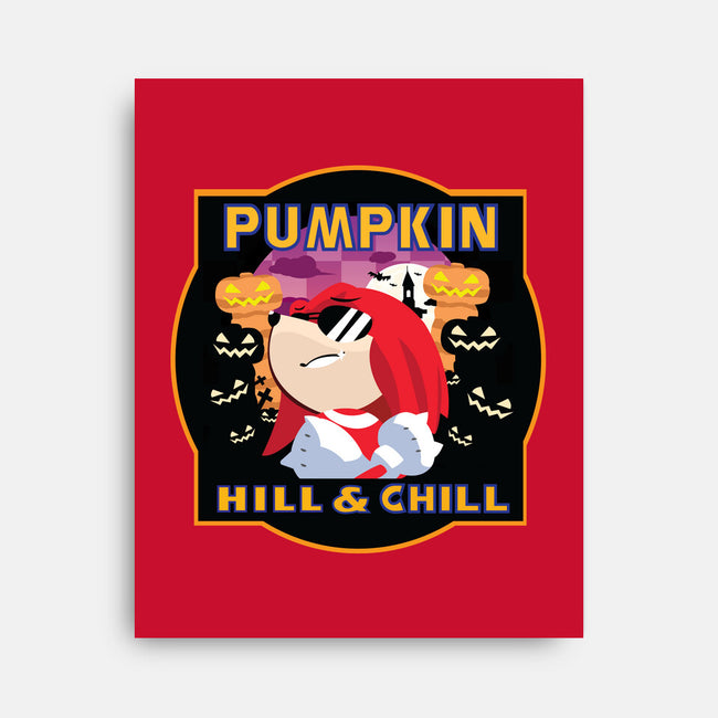 Pumpkin Hill And Chill-none stretched canvas-SwensonaDesigns