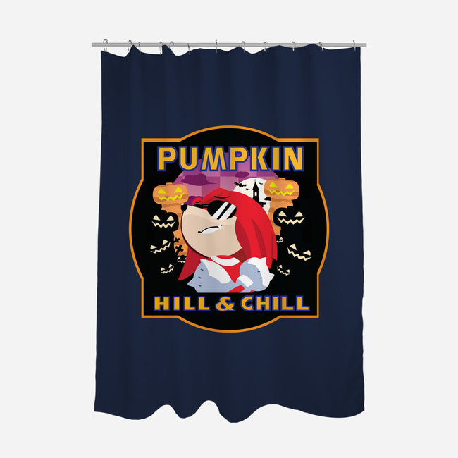 Pumpkin Hill And Chill-none polyester shower curtain-SwensonaDesigns