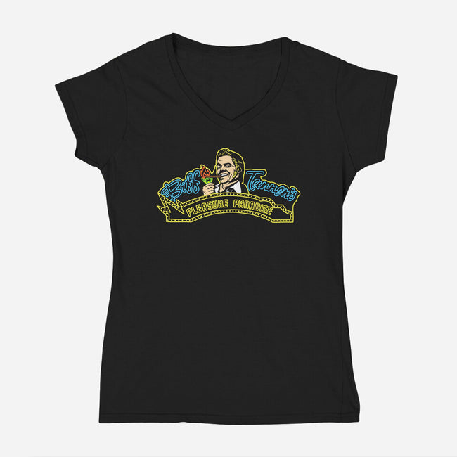Pleasure Paradise-womens v-neck tee-dalethesk8er