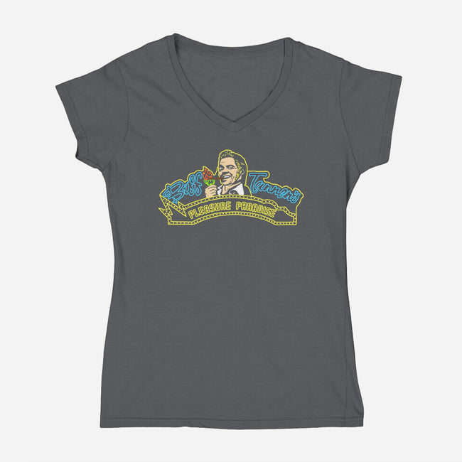 Pleasure Paradise-womens v-neck tee-dalethesk8er