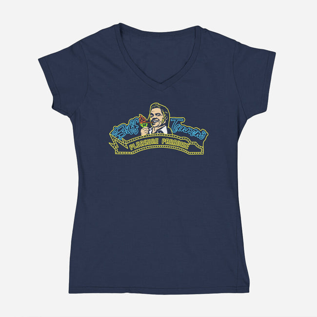 Pleasure Paradise-womens v-neck tee-dalethesk8er