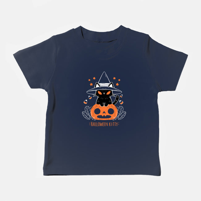 Halloween Kitty-baby basic tee-xMorfina