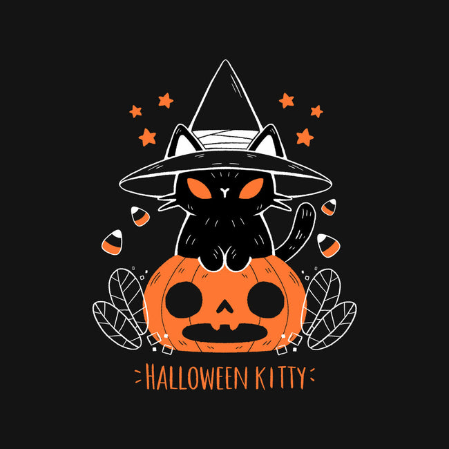 Halloween Kitty-none removable cover w insert throw pillow-xMorfina