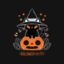 Halloween Kitty-womens fitted tee-xMorfina