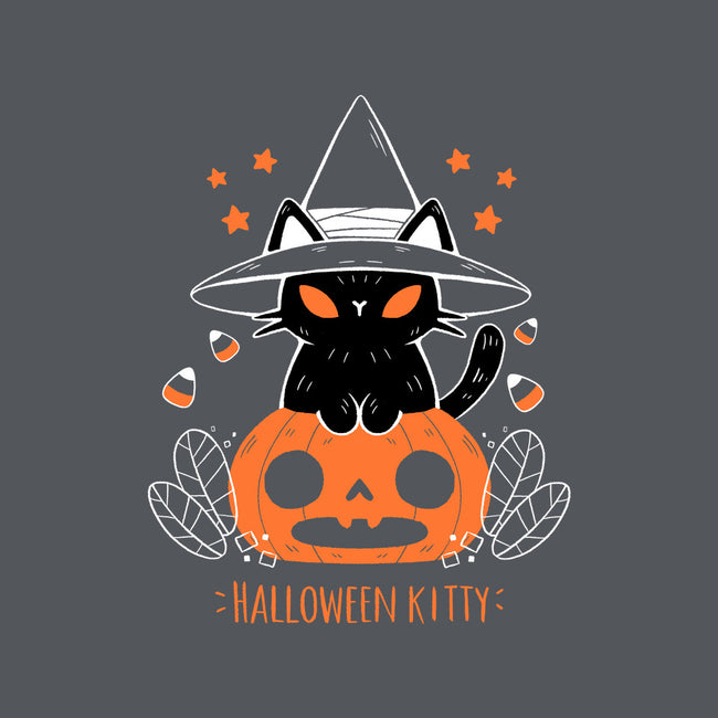Halloween Kitty-none removable cover w insert throw pillow-xMorfina