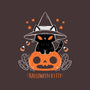 Halloween Kitty-none removable cover w insert throw pillow-xMorfina