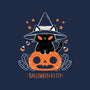 Halloween Kitty-none removable cover w insert throw pillow-xMorfina