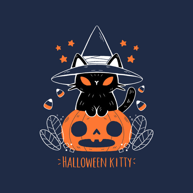 Halloween Kitty-womens fitted tee-xMorfina