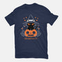 Halloween Kitty-womens fitted tee-xMorfina