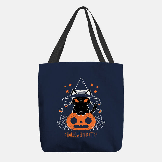 Halloween Kitty-none basic tote bag-xMorfina