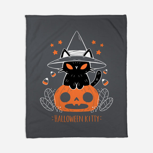 Halloween Kitty-none fleece blanket-xMorfina