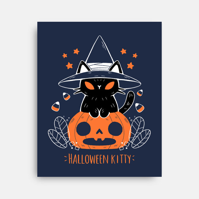 Halloween Kitty-none stretched canvas-xMorfina