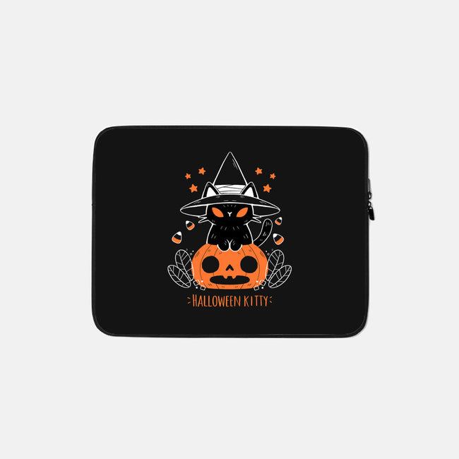 Halloween Kitty-none zippered laptop sleeve-xMorfina