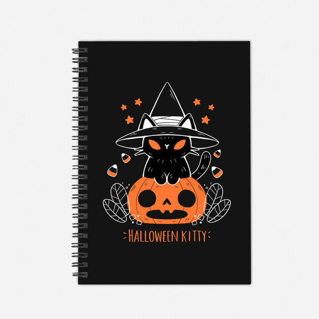 Halloween Kitty-none dot grid notebook-xMorfina