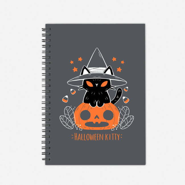 Halloween Kitty-none dot grid notebook-xMorfina