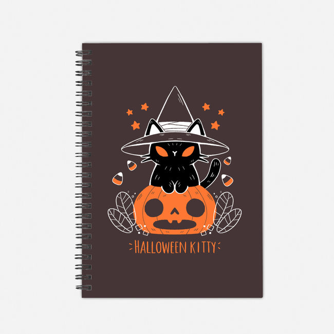 Halloween Kitty-none dot grid notebook-xMorfina